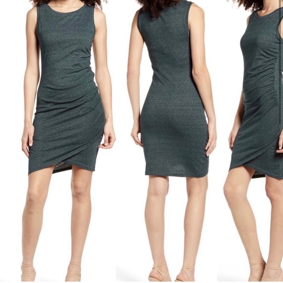 Leith Emerald Green Bodycon Dress - Picture 2 of 7